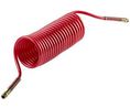 Recoil Hose, R1/4" Male, 8mm, 10mm, Polyamide (PA), 15bar, Red, 3.5m
